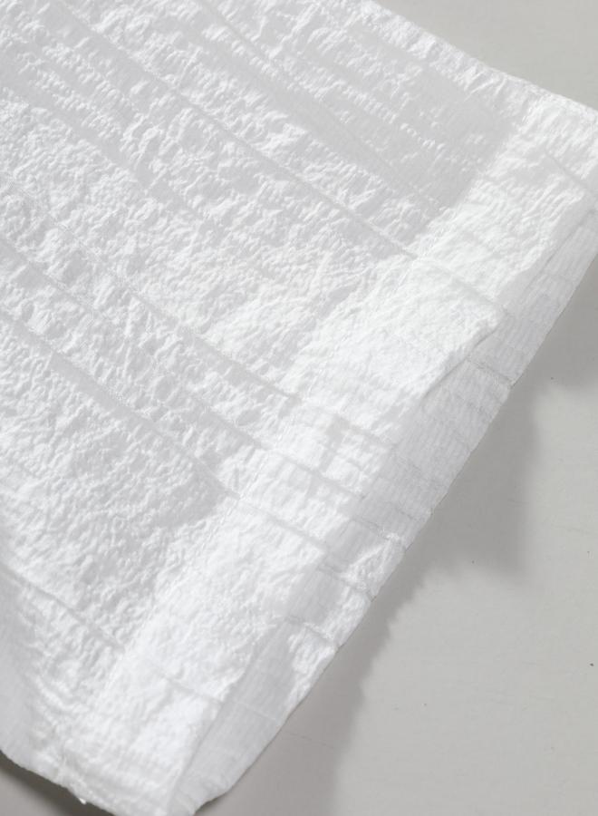 Take Two Men Textured White Short Sleeve Shirt - Image 4